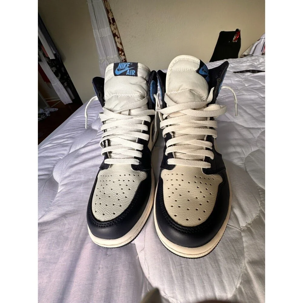 Size 9 - Jordan 1 Retro OG High Obsidian NWOT No nox